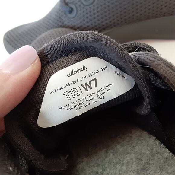 Allbirds Merino Wool Runners Gray Outsole Lace Up Sneakers Womens 7 Running Shoe - Picture 8 of 9